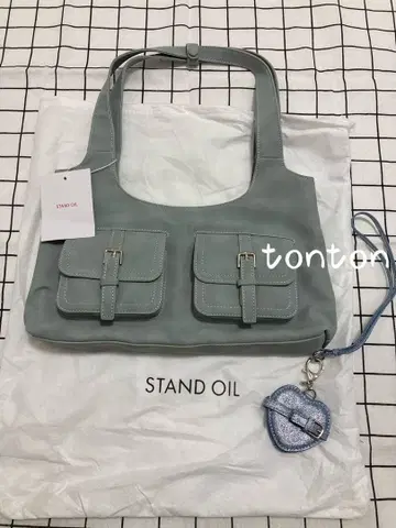 STAND OIL 라이트 블루 숄더백