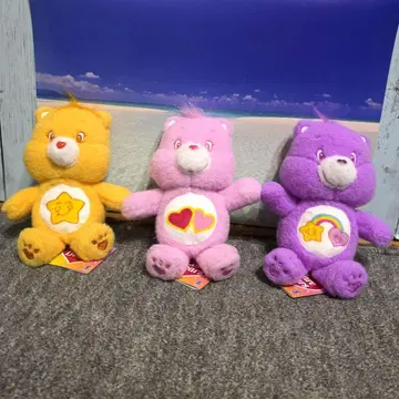 케어베어 양모 펠트풍 통통한 오테다마 봉제 인형 전종 세트