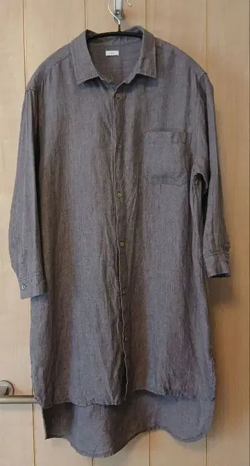 ichi 린넨 튜닉 셔츠 퍼플