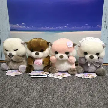 신나는 프렌즈 신나는 해달 베이비 마스코트 봉제 인형 st 전종 세트