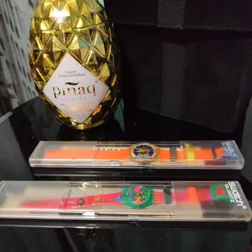 Swatch 핑크 미도리 시계