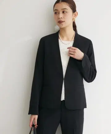 미사용 새상품 ef-de formal 스트레치 트윌 컬러리스 자켓 M