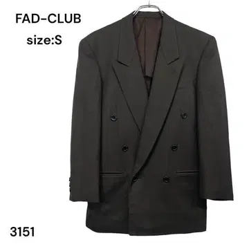 패드 클럽 FAD-CLUB 자켓 겉옷 S 모직 멋진 귀여운