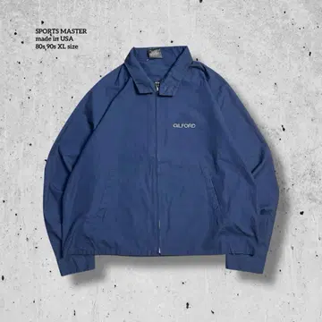 80s USA SPORTS MASTER 기업계 자수 스윙탑 해링턴