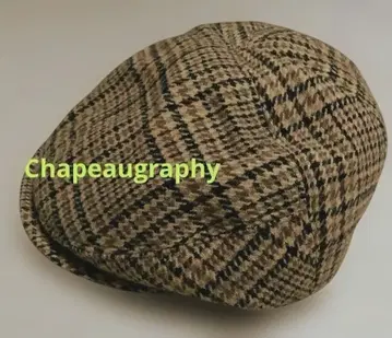 Chapeaugraphy 샤포그래피 남성용 헌팅캡 글렌체크
