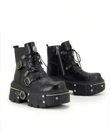 통굽 부츠 레이스업 NEW ROCK 유사 디자인