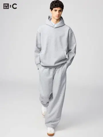 UNIQLO C 맨투맨 와이드 팬츠/긴 길이