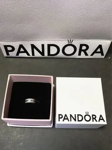 PANDORA 더블 라인 파베 클립 참