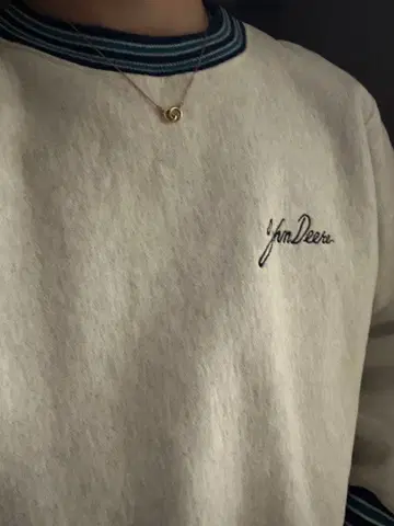 John Deere 크루넥 트레이닝복 made in USA