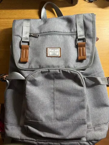 그레이 플랩식 백팩