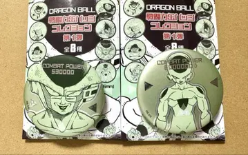 드래곤볼 40주년 기념 페어 전투력 캔뱃지 프리저 2개 세트