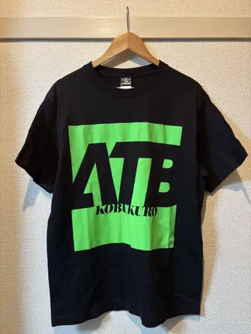 코부쿠로 ATB T셔츠 블랙 x 네온 그린 L