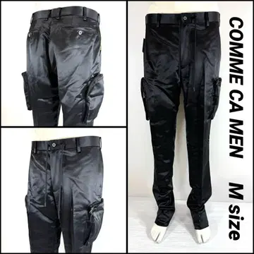 COMME CA MEN 코무사 멘 새상품 미사용 새틴 테이퍼드 84cm