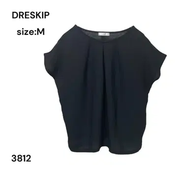 드레스키프 DRESKIP 셔츠 블라우스 상의 반팔 블랙 M
