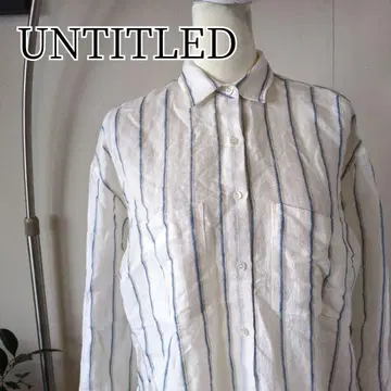 [ 이탈리아 린넨 사용 ] UNTITLED 오버 사이즈 스트라이프 셔츠