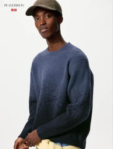 시착만 한 JW ANDERSON 수플레얀 그라데이션 크루넥 스웨터