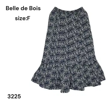 Belle de Bois  스커트 F 무릎 기장 허리밴딩 올 패턴