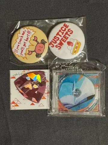 맛있는 멜론빵 피크 CD 재킷 키링 캔뱃지