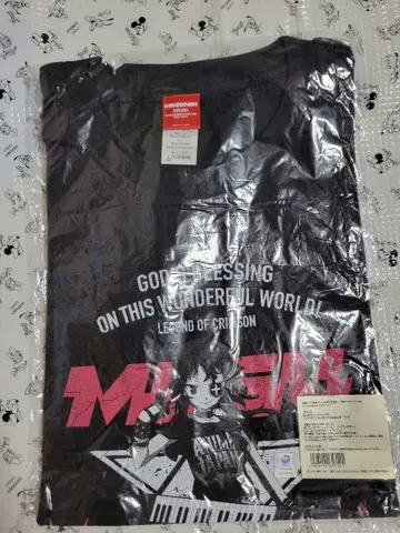 animejapan 락 페스티벌 한정판 메구밍 T셔츠 L 사이즈