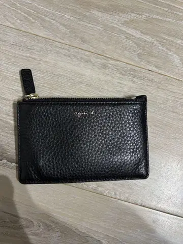 agnis b. 블랙 코인 카드 케이스