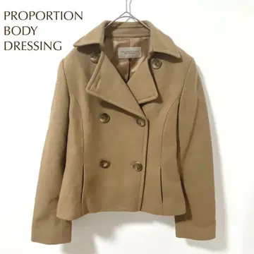 프로포션 바디 드레싱 숏코트 더블 버튼 포켓 (M)