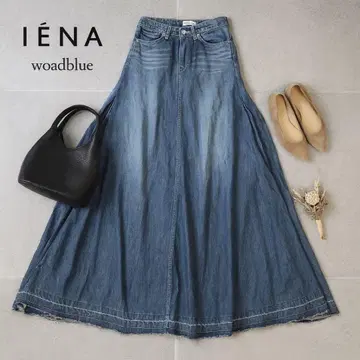 IENA woadblue 별주 데님 맥시 스커트 S 사이즈
