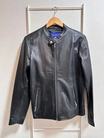 블랙 싱글 라이더 자켓 M