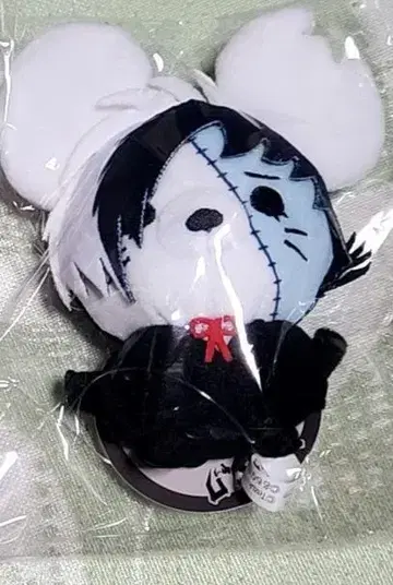 블랙잭 봉제 인형 키링 쥐