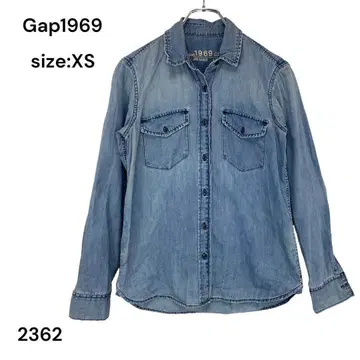 GAP 갭 데님 셔츠 상의 긴팔 XS 코튼