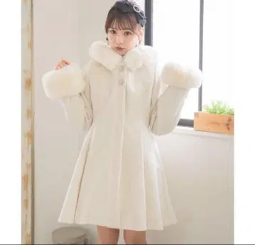 ROJITA 백리본 후디 코트 로지타