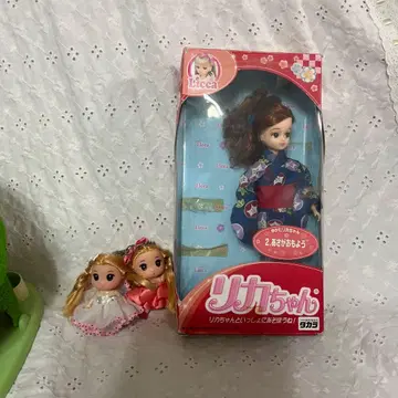 리카짱 아사카오 패턴 유카타 인형 약 23cm