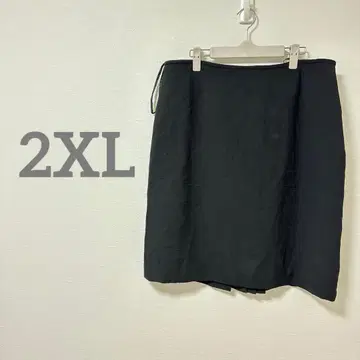 [ 2XL ] 타이트 스커트 펜슬 스커트 무릎 기장 블랙 빅