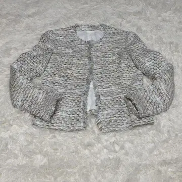 ANAYI 아나이 트위드 노카라 자켓 세레모니 수트 XS 사이즈