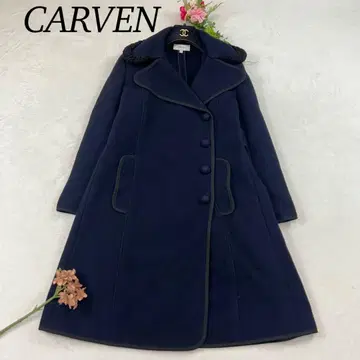 J267 S 칼벤 롱 코트 네이비 여성용