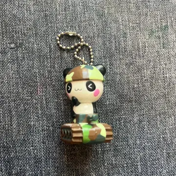 헤이세이 레트로 쿠리아 아미 코파무다 카모 패턴 팬더 키링