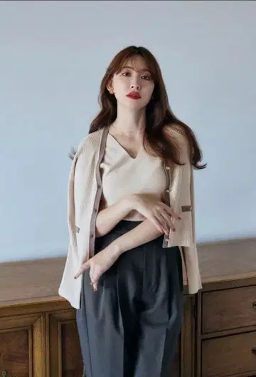 Herlipto Multi-Layered Bicolor Cardigan