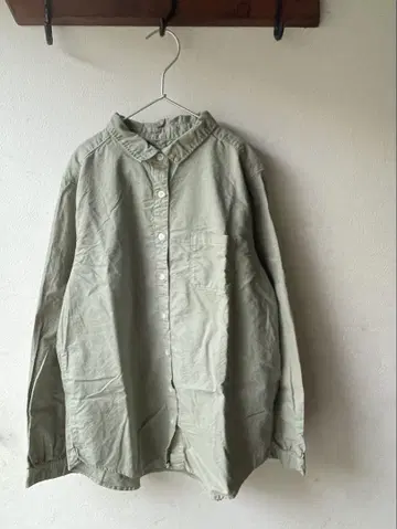 SUN VALLEY 옥스 레귤러 카라 셔츠 L