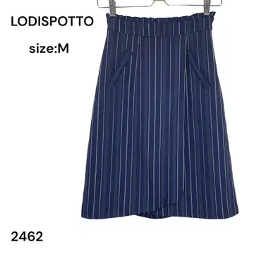 로디스포토 LODISPOTTO 스커트 무릎 기장 M 스트라이프 멋짐