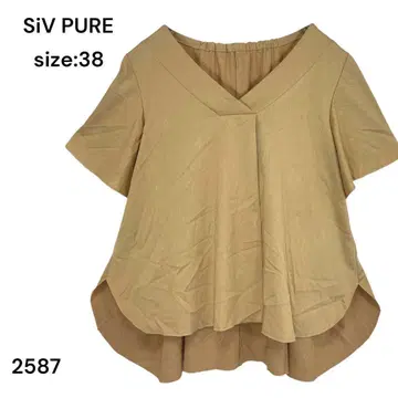 SiV PURE 셔츠 상의 반팔 M 세련된 루즈핏 귀여운