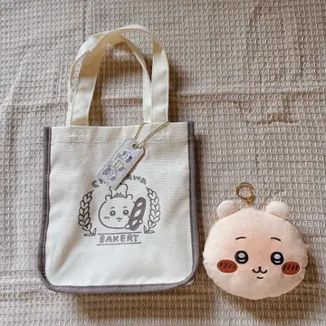 치이카와 (먼작귀) 베이커리 런치 토트 오카오 파우치 치이카와 세트