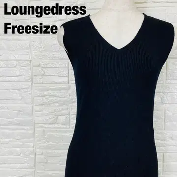 Loungedress 라운지 드레스 슬리브리스 니트 원피스 1107