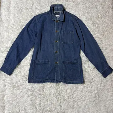 THIRDROW 남성용 긴팔 데님 셔츠 L 면 코튼 블루 G