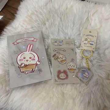 상하이 한정판 치이카와 (먼작귀) 토끼 키링 엽서 씰
