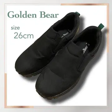 새상품급 Golden Bear 남성용 방수 슬립온 4E 블랙 26cm