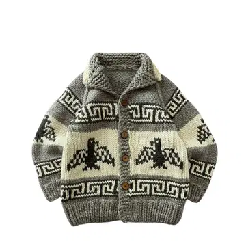 Vintage 90s~ 코위찬 니트 울 가디건 썬더버드