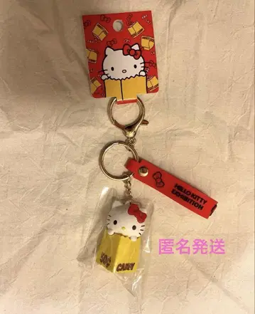 [ 새상품 ] 헬로키티 전시회 한정판 러버 입체 키링 키티