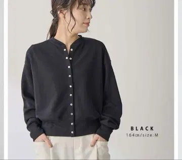for/c 스냅 버튼 가디건 블랙 XL