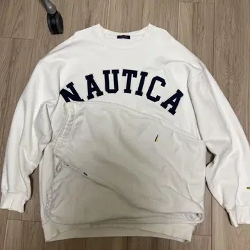 NAUTICA 맨투맨 셋업 화이트