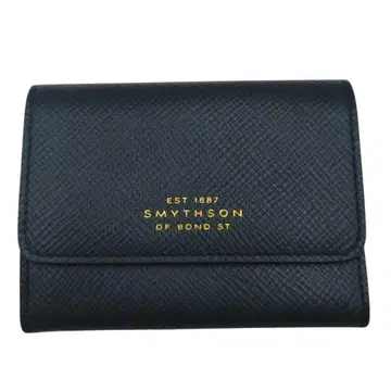 새상품 Smythson 스마이슨 접이식 지갑 파나마 네이비 정품