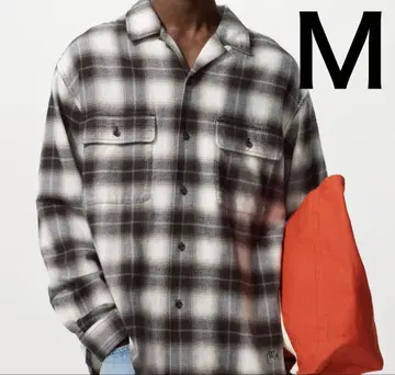 유니클로 JW ANDERSON 브러쉬드 코튼 오버 사이즈 셔츠 M
